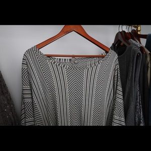 Patterned Poncho Dress